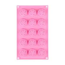 Moule en silicone rose, moule à chocolat en forme de fleur, moule en silicone rose convenant pour le chocolat, la gelée, le savon, la crème glacée, la décoration de petits gâteaux, ustensile de cuisine pour la cuisson, cadeau de la Saint-Valentin - Multicolore - Voir 11