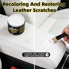 50g Leather Seat Repair Paste, Color Restoration Paste, Suitable For Shoes, Bags, Sofas And Furniture. Available In Black, Brown And White. - Multicolor - View 8