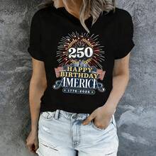 Plus Size Patriotic 4th Of July Shirt For Women, Men - American Proud Shirts On Independence Day - màu đen - Xem 13