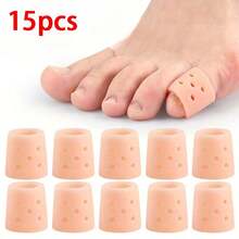 5只/10只/15只装硅胶指套 - 可重复使用、可清洗的无乳胶凝胶垫，弹性可调节，舒适贴合，适用于运动、园艺、工作 | 支撑扳机指，增强抓握力和灵活性，耐用舒适的手脚保护套 - 查看 7