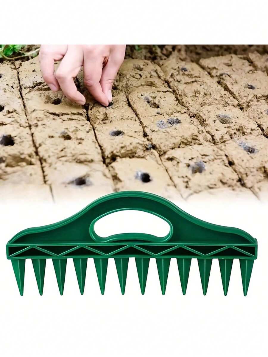 1个种子打孔器，种子间距工具，蔬菜种植工具，园艺通气耕耘器，专业园艺种子间距播种器