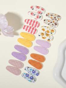 20个迷你发夹，新颖设计，适合派对使用 - 混合色 - 查看 11