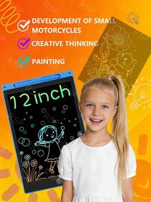 12-Inch LCD Writing Tablet | Reusable, No Blue Light, One-Click Erase Drawing Board, Ideal For Board Games, Perfect As School And Party Gift - Multicolor - View 8