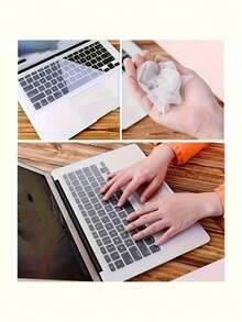 1pc Ultra-Thin Silicone Keyboard Cover, Fit For 12-14 Inch Laptops, Waterproof Dustproof Keyboard Protector, Available In Purple, Yellow, Pink And Blue Colors - View 8