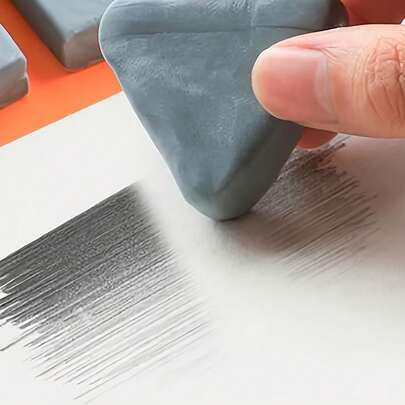 Bộ 5 cục tẩy chuyên nghiệp cỡ lớn - Cao su mềm, độ bám dính cao, thích hợp cho họa sĩ và sinh viên để sửa lỗi chính xác, lý tưởng cho việc phác thảo và các dự án nghệ thuật, cục tẩy cỡ lớn, cần thiết cho các dự án nghệ thuật, dụng cụ vẽ chính xác, bề mặt mềm, cao su có độ bám dính cao.