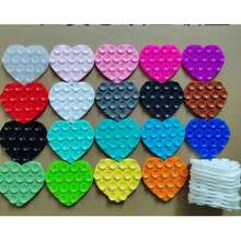 1/2/3个装硅胶吸盘手机支架，双面粘性，无需贴纸，心形/爱心造型，强力吸盘，解放双手，方便自拍和录像，粉色、浅粉色、黑色、白色、透明色可选 - 愛心型 - 查看 11