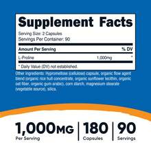 Nutricost L-Prolina 1000mg, 180 Cápsulas (90 Porciones) - 500mg Por Cápsula, Sin OGM, Sin Gluten - Otros - Ver 2