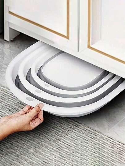 1/3件套便携式可折叠洗脸盆、蔬菜盆、洗脚盆。易于清洁，轻便可折叠。适用于家庭、宿舍和户外露营。可用作露营水槽、洗衣盆、水桶、储水容器、果蔬清洗盆、清洁用品。加厚塑料可折叠洗脚盆，返校必备。可折叠盆，可折叠盆套装。浴室家居装饰，秋季装饰