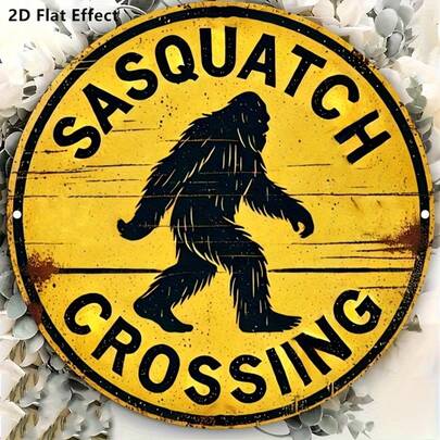 2D平面设计办公用品，20厘米 x 20厘米（8英寸 x 8英寸）复古雕刻圆形标志，适用于商业和零售标牌，预钻孔设计，是家居装饰的理想之选，尺寸图见图示。