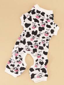 Polyester Cute Denim Cartoon Print Pet Apparel, Suitable For Small Poodle And Bichon Frise To Wear Indoors And Outdoors (Not Suitable For Large Dogs) - Multicolor - View 8