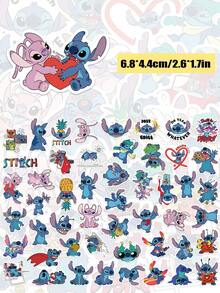 Disney Bộ 50 miếng dán Lilo & Stitch chính hãng, hình dán hoạt hình Stitch dễ thương dùng trang trí sổ lưu niệm, nhật ký và đồ trang trí DIY. - Lilo và Stitch - Xem 2