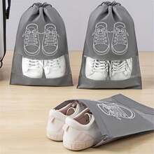 20pcs Non-Woven Fabric Shoe Bags, Portable Travel Shoe Bags With Drawstring, Unisex, Travel Accessories, Shoe Storage Bags, Suitable For Storing Shoes In Stores, 5/10/15/20pcs - Multicolor - View 3
