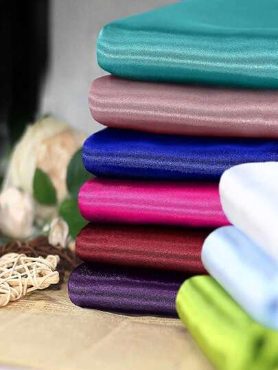 1pc Shiny Soft Satin Fabric, Gift Wrapping Fabric, Suitable For Dresses, Shirts, Hanfu, Cheongsam, Wedding Gowns, Ideal For Weddings, Parties, Room Decor