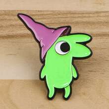 Cute Smiling Friends Enamel Pins Funny Cartoon Figures Brooch Lapel Pin Badge On Backpack Clothing Accessories Fashion Jewelry Gifts - Black - View 4