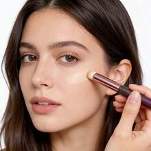 6/12支装小圆头化妆刷，遮瑕、晕染、痘印、黑眼圈、特殊彩妆，多功能化妆刷，唇刷，精致女孩完美化妆工具 - 彩色 - 查看 5