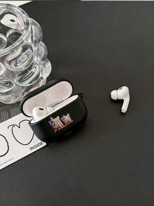 1个极简风格父子阅读报纸图案保护壳，适用于Pro 2/新款Pro 3/1/2，哑光表面 - 黑色 - 查看 4