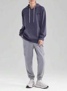 Skechers 男女通用新款休闲运动针织卫衣 - 深灰色 - 查看 2