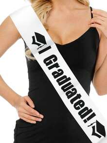 1/5 Pcs Graduation Sash 2026 - Class Of 2026 Satin For High School & College Graduates - Art Lettering Graduation Party Supplies For Commencement Ceremony ﻿ - Multicolor - View 8