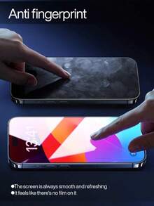 Tempered Glass Phone Screen Protector 2pcs High Definition Tempered Glass Screen Protector Compatible With IPhone 17 Pro Max/17 Air/17/15 Pro Max/16 Pro Max/16/16e/15/14/13/13 Pro/12/11, Includes Auto-Cleaning Tool, One-Click Application, Anti-Scratch, Smooth Surface, Privacy Protection, Anti-Dust, Phone Screen Protector, Phone Accessories Spring Gift - Black - View 4
