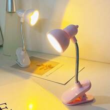 Creative LED Mini Clip Desk Lamp, Desktop Decoration Mini Desk Lamp, Surprise Gifts For Friends, Unique Creative Book Lamp, Dormitory Night Light Mini Book Clip Lamp, Warm Light Eye Protection Small Desk Lamp, Dormitory Bedroom Reading Light Eye Protection Warm Light Lamp, Portable Book Clip Lamp - Clip-on Table Lamp - View 6