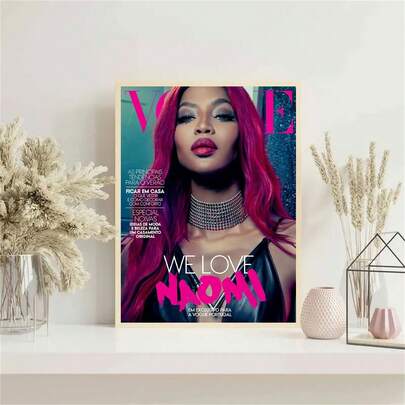Tranh treo tường trang trí hình ngôi sao thời trang Naomi Campbell: Một tác phẩm nghệ thuật trang trí tường đầy phong cách, phù hợp cho phòng ăn, phòng khách, phòng ngủ, phòng tắm, văn phòng, phòng học, làm phông nền livestream, trang trí tường, trang trí lớp học, trang trí phòng tắm, trang trí nhà cửa và trang trí phòng ngủ.
