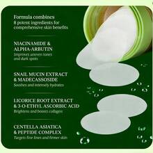 Skincare Anti-Aging, Dark Spot & Wrinkle Minimizing Toner Pads With Snail Mucin, Centella Asiatica, Niacinamide, Peptide Complex - Bao bì dạng nắp bật - Xem 6