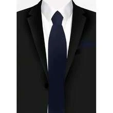 Jacob Alexander Men's Square Pocket Square, 43365342 - Blue and White - View 6