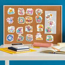 50pcs Dopamine-Enhancing Cartoon Animal Stickers, Creative Graffiti Stickers, Office Supplies, Mobile Phone And Computer Stickers, High-Value, Durable, Exquisite, Cool Stickers, Fun, Classic, Colorful Cartoon Designs, Gift Decorations, Phone Case Decoration Stickers, Reusable, Colorful Cartoon Designs, Suitable For Water Bottles, Skateboards, Mobile Phones, Etc., Perfect For School Supplies And A Top Choice For Holiday Gifts. - 50pcs - View 7