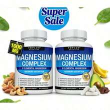 Selling Fast!Bestseller!2-Pack  8-In-1 Toplux Magnesium Complex - Fitness Support For Muscle & Nerve Health Supplement Vitamin, Free Shipping. Women's Health. - Mục - Xem 1