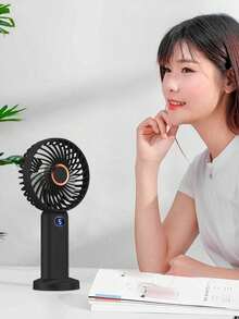 Ventilador portátil 3 em 1 de 1200mAh, ventilador de resfriamento para ambientes externos, ventilador portátil silencioso, ventilador portátil recarregável, 5 velocidades de vento, indicador de bateria em tempo real, ventilador dobrável recarregável via USB, ventilador pessoal silencioso - Multicolorido - Ver 5