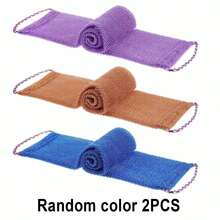 African Exfoliating Mesh Sponge, African Bathing Back Scrub Towel, Shower Loofah Body Scrubber With Pull Cord, African Exfoliating Mesh Sponge With Rope Handle, Unisex Long Bathing Sponge For Smoother And Cleaner Skin, Multi-Functional Exfoliating Face Towel, Elastic Back Scrubber, Suitable For Shower, Skin Cleansing And Massage - Suitable For Men And Women - Random Color - View 10