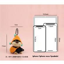 Llavero de peluche con forma de cachorro de abeja, colgante para bolso, decoración, muñeco pequeño - Versión de oso pardo - Ver 3