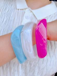 Bộ 3 vòng tay hình học phóng khoáng, phụ kiện trang sức đa năng cho đeo hàng ngày, dự tiệc, du lịch, phong cách Boho. - Vòng tay hình học - J - Xem 4