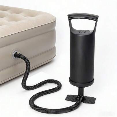 1pc 12-Inch Dual-Direction Hand Pump, Manual Air Pump For Swimming Pool, Inflatable Rings, Air Mattress