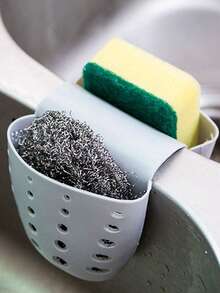 1个厨房水槽海绵沥水袋，单包装，厨房和家用收纳架 - 彩色 - 查看 8