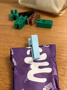 Clips de plástico duraderos para bolsas de alimentos, adecuados para sellar bolsas de aperitivos de cocina - Multicolor - Ver 2