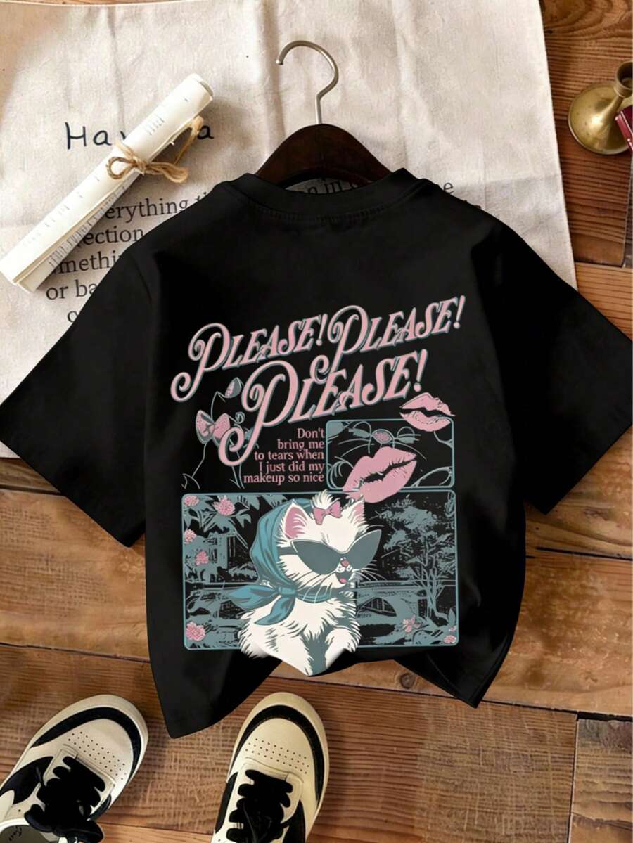 Treasured Memories White Oversized T-Shirt - Black - View 1