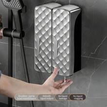 酒店/汽车旅馆免钻孔皂液器 | 壁挂式大容量洗发水/沐浴露按压瓶 | 可重复灌装洗手液盒 | 浴室按压瓶套装 | 商用及家用 - 皂液器 - 查看 1