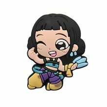 1 chiếc phụ kiện trang trí giày bằng nhựa PVC mềm dẻo, có thể tháo rời, chủ đề săn phù thủy. - Nhiều màu - Xem 6