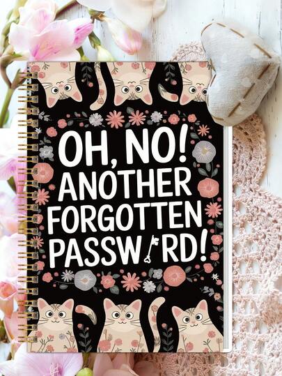 Zajímavý spirálový zápisník s hesly, určený pro přihlašování k internetu a počítači, pro zaznamenávání webových stránek, uživatelských jmen, hesel a slouží jako úschova hesel pro domácí nebo kancelářské potřeby, stejně jako sada na scrapbooking pro tvořivé potřeby.