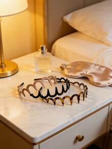 3件套女士简约波浪齿防滑发圈，优雅百搭，适合化妆、洗脸、日常佩戴 - 均碼 - 查看 4