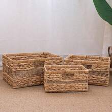 Handwoven Basket For Versatile Home Organization In Living Room, Bedroom, Entryway And Bathroom – Durable Design With Thick Carrying Handle And Reinforced Metal Frame, Ideal For Towels, Accessories, Craft Supplies, Plant Display, And Gift Storage, Lightweight Yet Sturdy Weaving, Premium Finish, Neutral Tone, Space-Saving Decor Solution For Spring Refresh And Everyday Home Styling - Multicolor - View 3