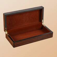 1pc Tea Set Gift Box, Insulated Cup, Tea Cup Packaging Box, Minimalist Wooden Design Storage, Ebony Jewelry Box, Cigar Chocolate Wooden Packaging Box, Necklace Pendant Jade Storage Wooden Box - Multicolor - View 1