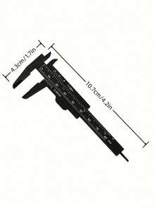 2Pcs/5Pcs/Set Fashion Mini Vernier Caliper, Portable Dual-Scale Vernier Caliper, School & Office Supplies Ruler, Precise Eyebrow Measurement Tool - Multicolor - View 5