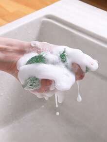 4/8/16件装钢丝球清洁刷，加厚百洁布，海绵擦，碗锅清洁布，厨房抹布 - 多色 - 查看 9