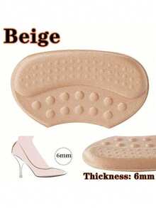 4 Miếng lót gót tự dính, màu be, dày - Được làm từ chất liệu sợi polyester, chống trượt và chống nổi bọt nước, miếng lót gót chống mài mòn, phù hợp với giày quá rộng, giúp ngăn ngừa trượt, ma sát và nổi bọt nước. - Màu da chữ A - Xem 5