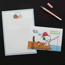 SNOOPY 1set/10pcs 2026 New Colorful Letter Paper & Envelope Set Features Cute And Classic Cartoon Designs, Bringing You A Fresh And Aesthetic Writing Experience. This Lovely Stationery Set Includes Delicate Letter Paper And Matching Envelopes, Perfect For Handwritten Letters, Festival Greetings, Birthday Wishes - Multicolor - View 4