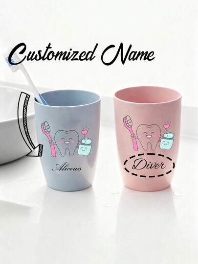 1 chiếc cốc rơm lúa mì cá nhân hóa với tên tùy chỉnh, cốc uống nước tái sử dụng, cốc nước hàng ngày và giá đựng bàn chải đánh răng trong phòng tắm, lý tưởng làm quà tặng ngày lễ, sử dụng tại nhà, văn phòng và trang trí Giáng sinh, quà tặng tựu trường, quà Giáng sinh, quà Lễ Tạ ơn, quà Ngày của Mẹ, quà Lễ Phục sinh.