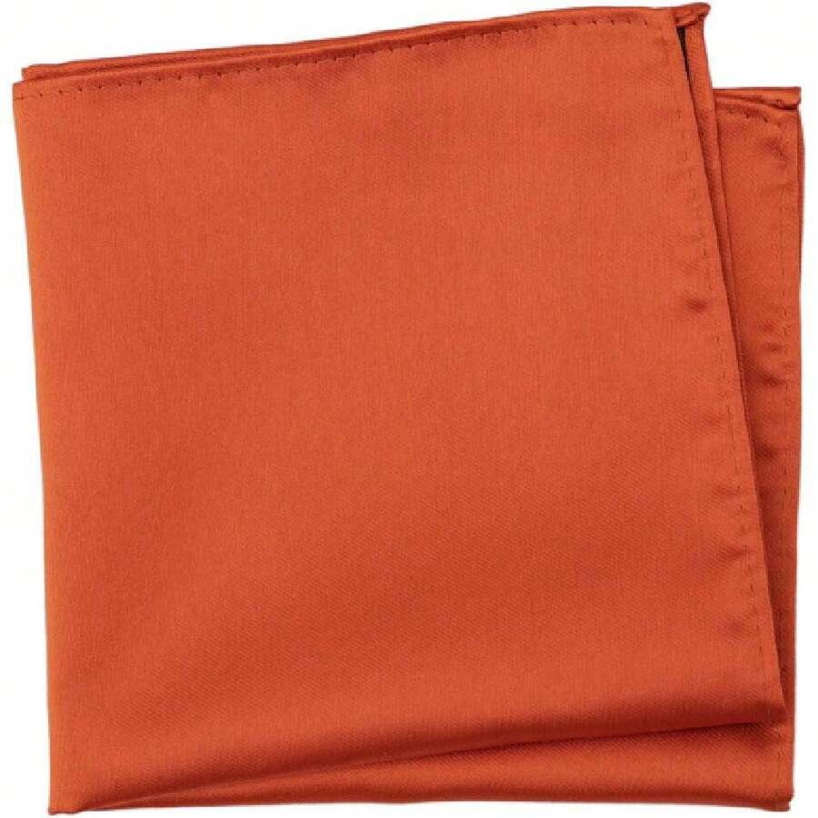 Cuadrado de bolsillo sólido para hombre,43365325 - Naranja - Ver 1
