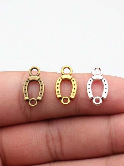20pcs 18x10mm Horseshoe Connector Charms For DIY Bracelet Making Necklace Making Jewelry Making Handmade Craft Findings